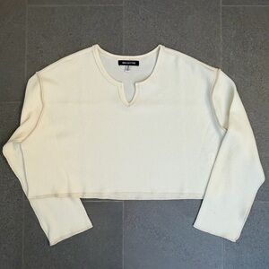 Urban Outfitters Cropped Long Sleeve Shirt size M